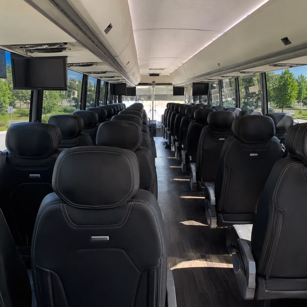 book a charter bus for larger west haven prom groups traveling together