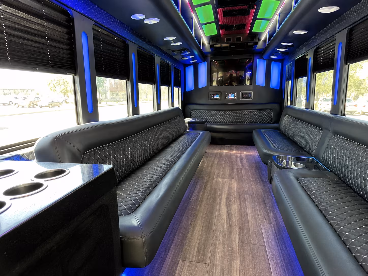 west haven 15 passenger party bus inside