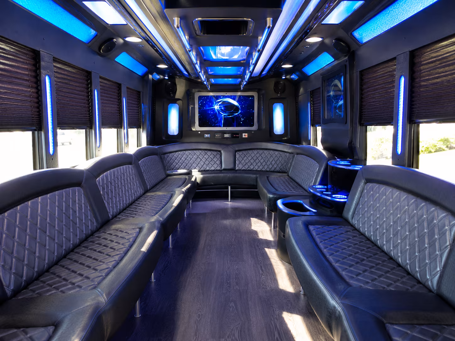 west haven 28 passenger party bus inside