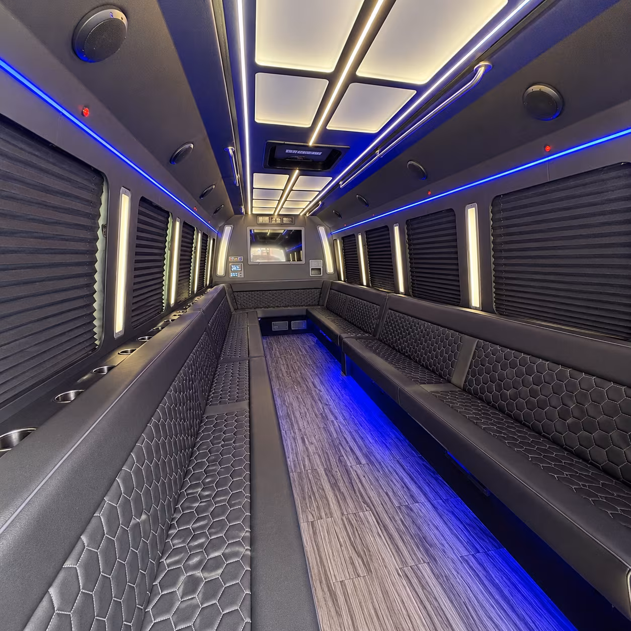 west haven 30 passenger party bus interior