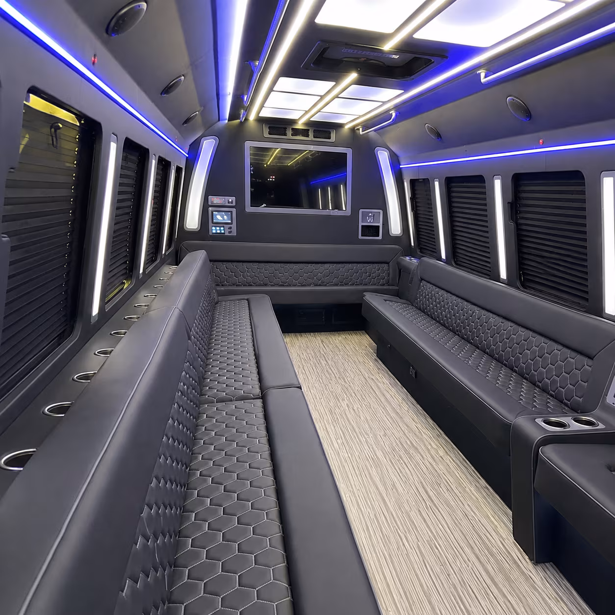 west haven 40 passenger party bus inside