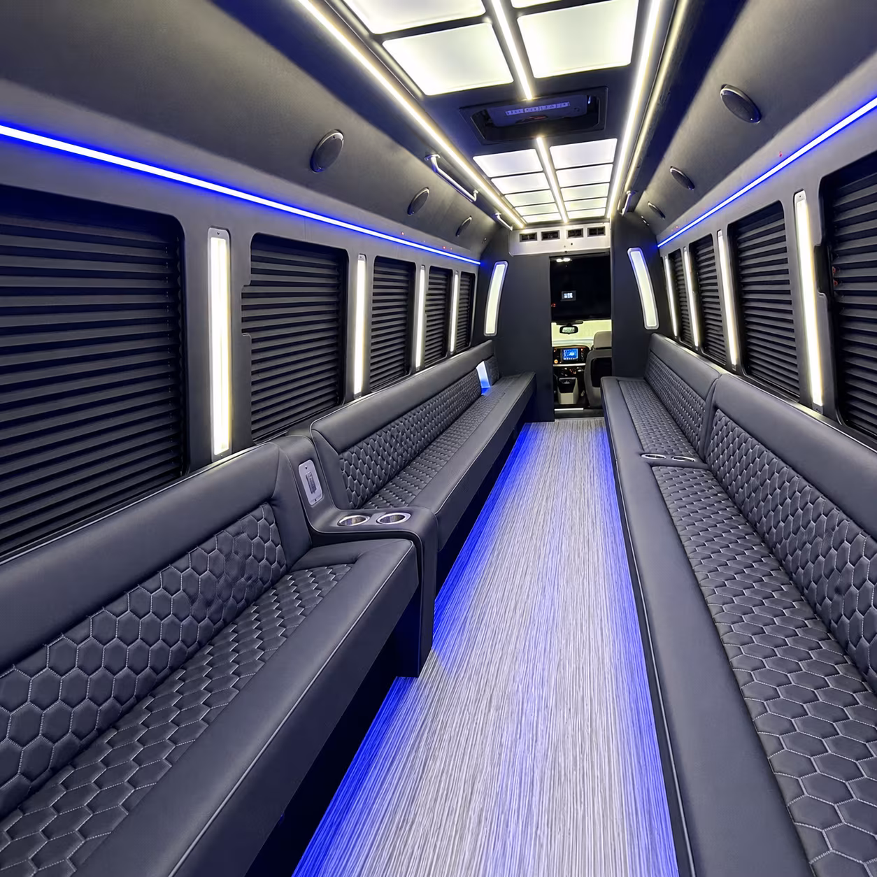 west haven party bus rental interior